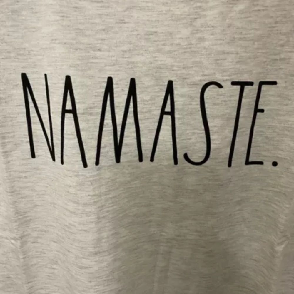 Rae Dunn Namaste Tshirt XS - Picture 4 of 5
